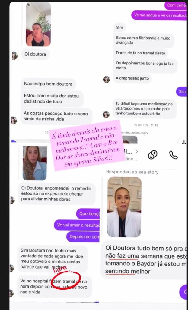 Depoimento: dores diminuíram em poucos dias com o Bye Dor